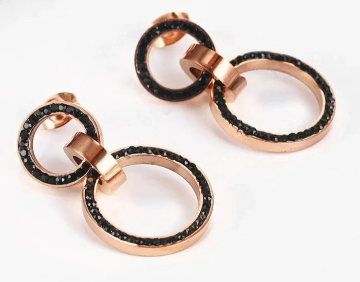 Brinco de Argolas com Detalhe