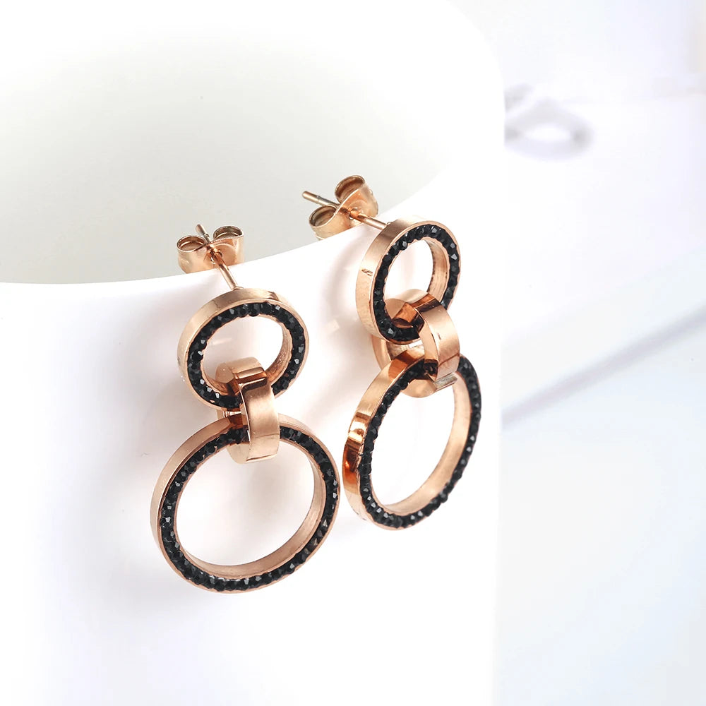 Brinco de Argolas com Detalhe