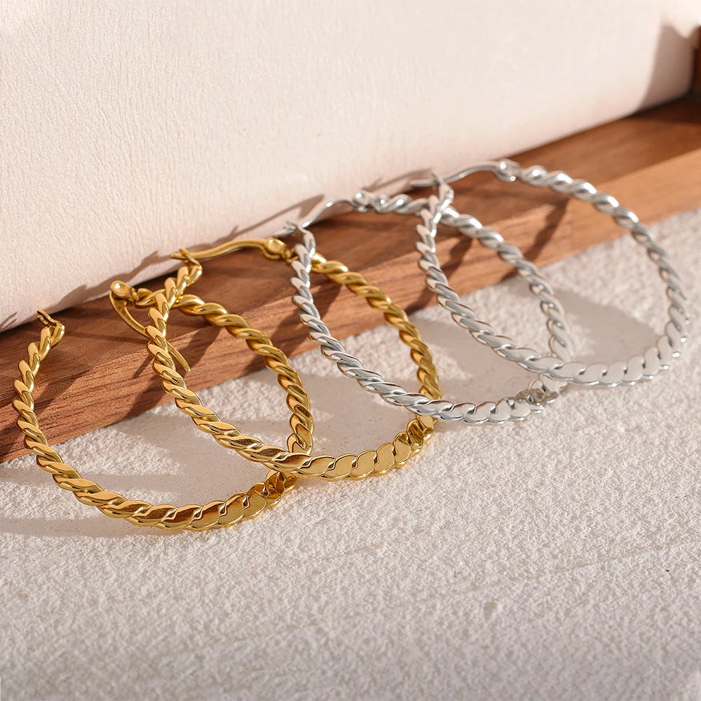 Brinco de Argola Elo Corrente