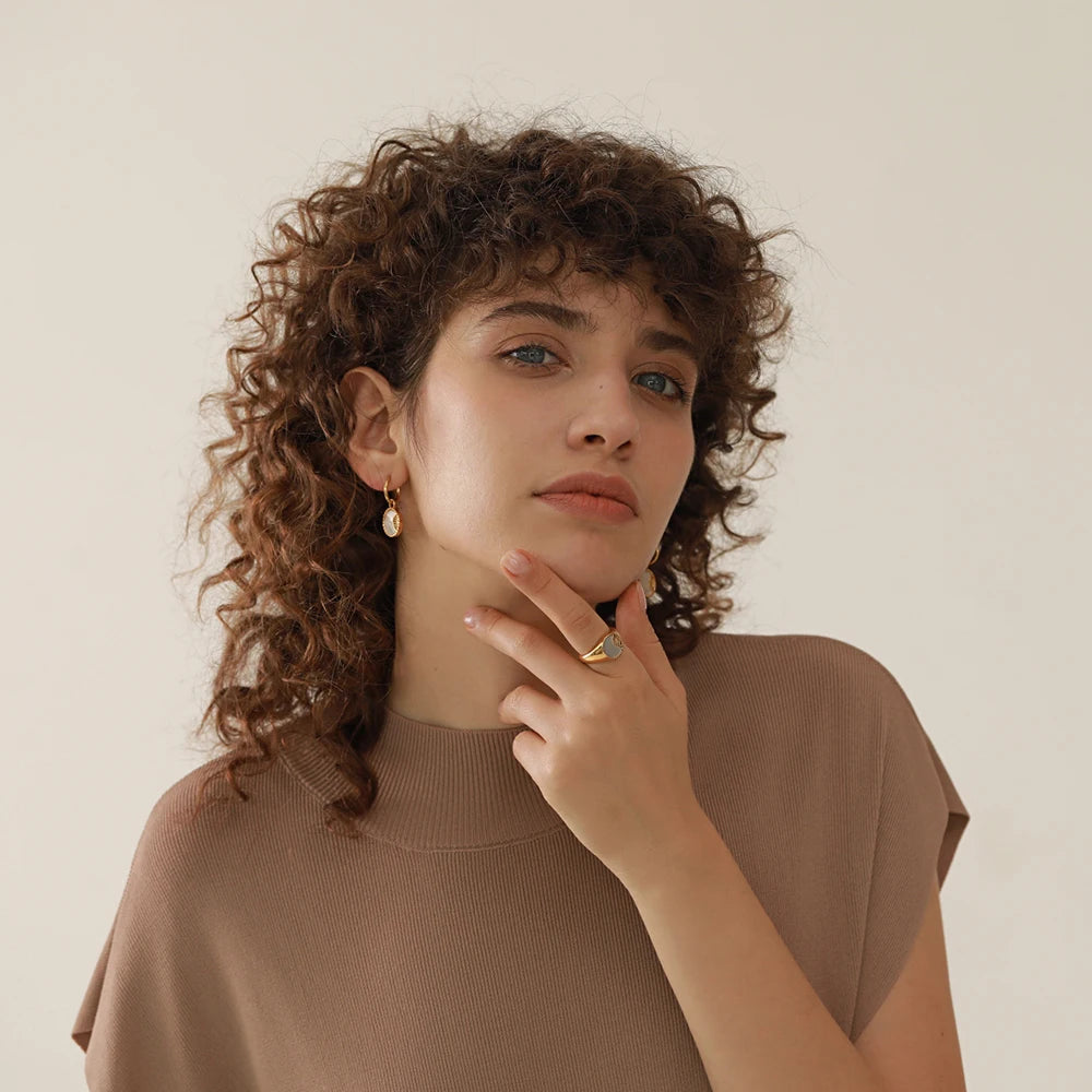 Brinco de Argola Estrela e Lua