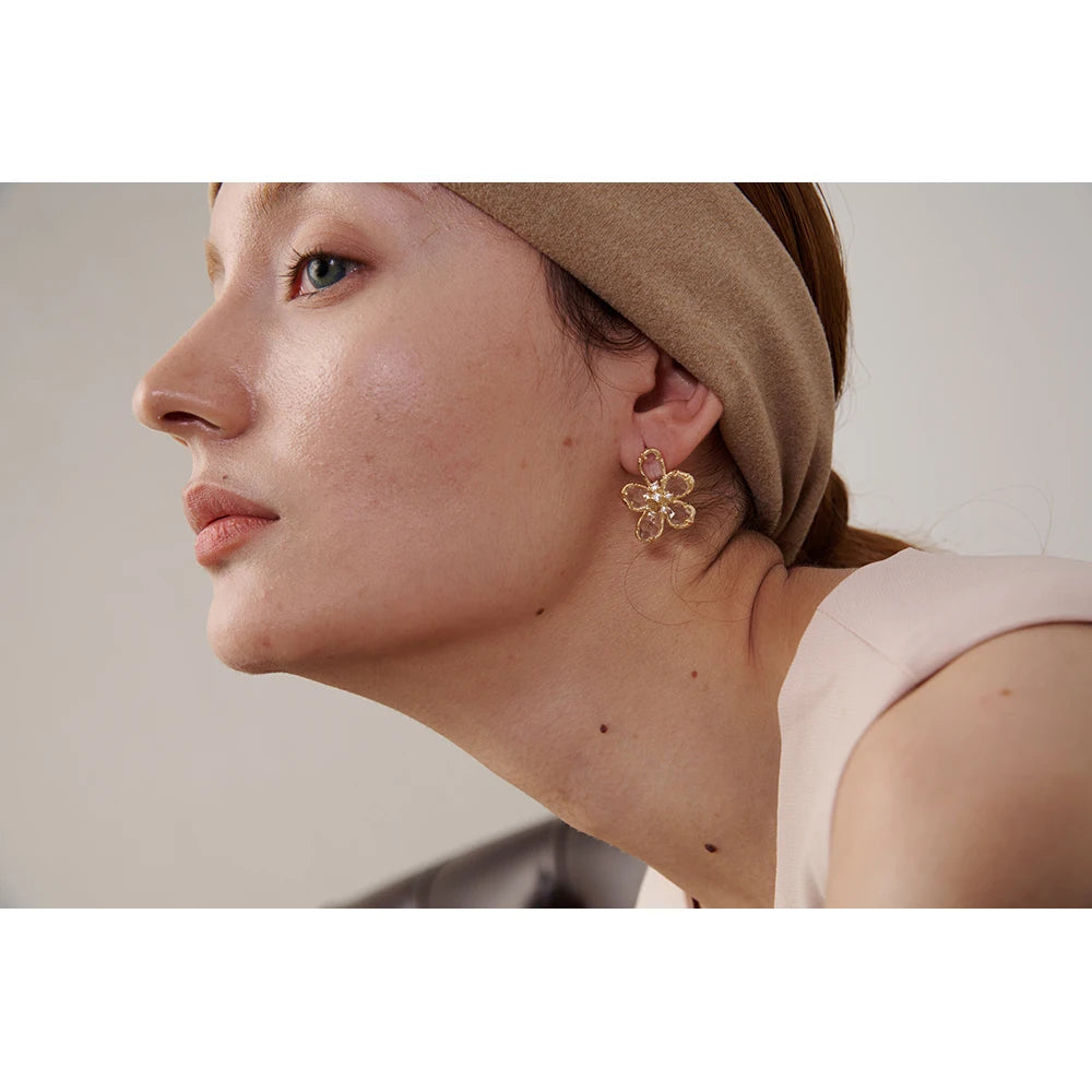 Brinco Flores de Zircônia