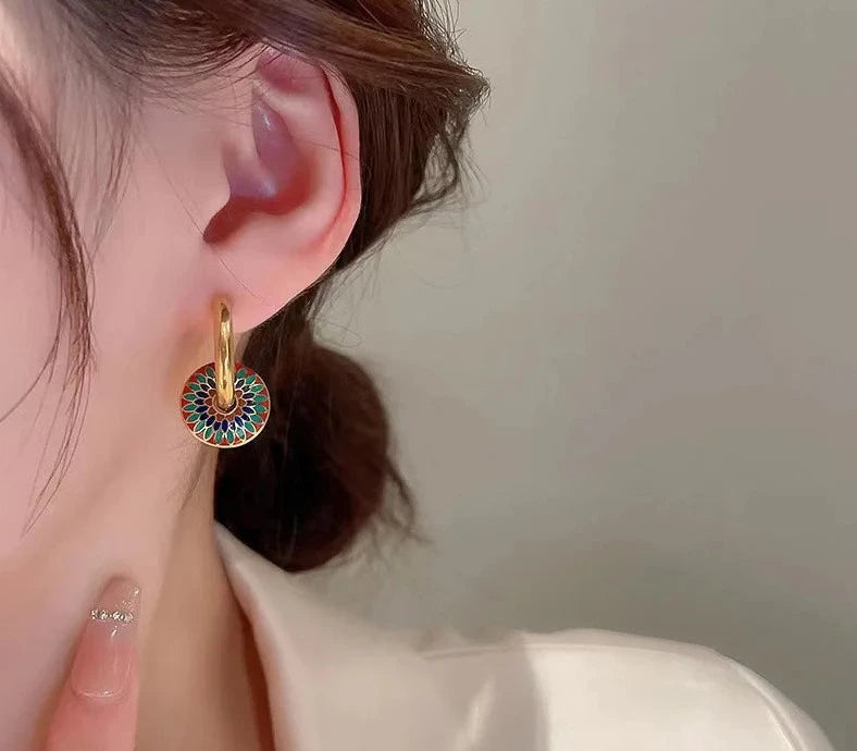 Brinco Vintage Mosaico