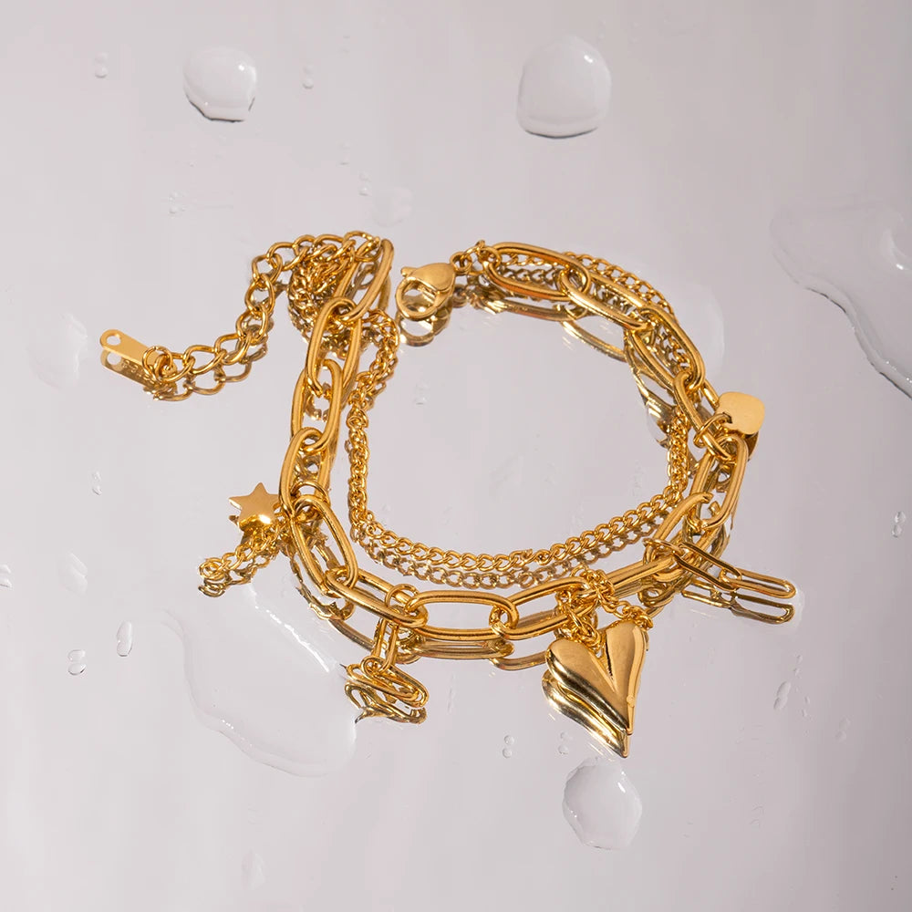 Pulseira Dupla com Pingente