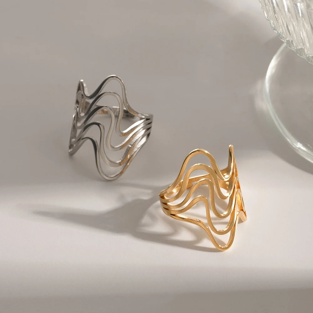 Anel Regulável em Ondas