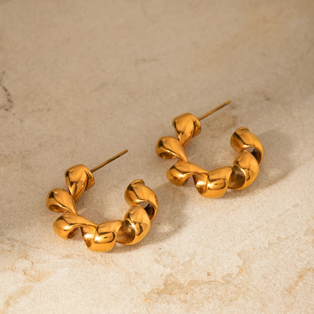 Brinco Argola em Espiral