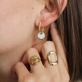 Brinco Oval com Argola