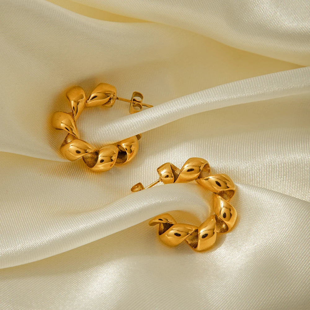 Brinco Argola em Espiral