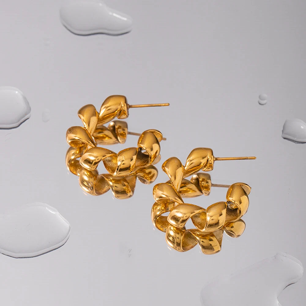 Brinco Argola em Espiral