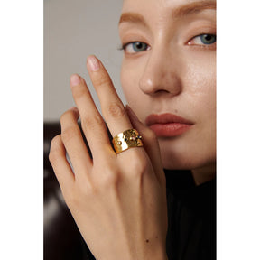 Anel Aberto Arco-íris Cúbico