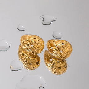 Brinco Gota Trançado