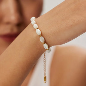 Pulseira de Pérola Oval