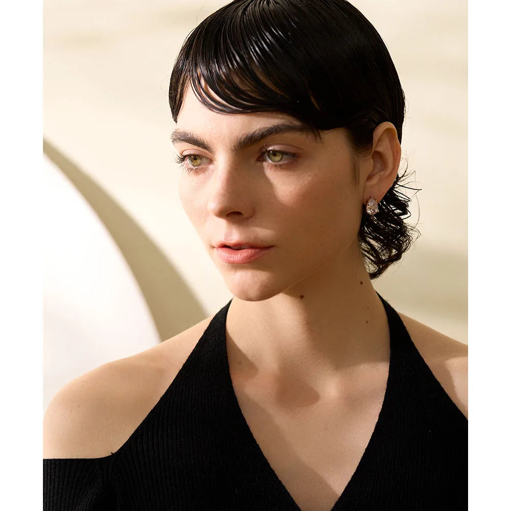 Brinco Gota com Zircônia