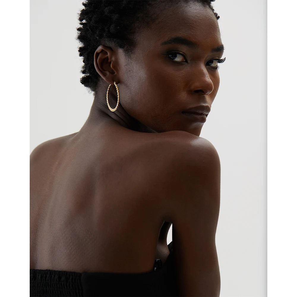 Brinco de Argola Elo Corrente