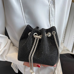 Bolsa Balde com Strass