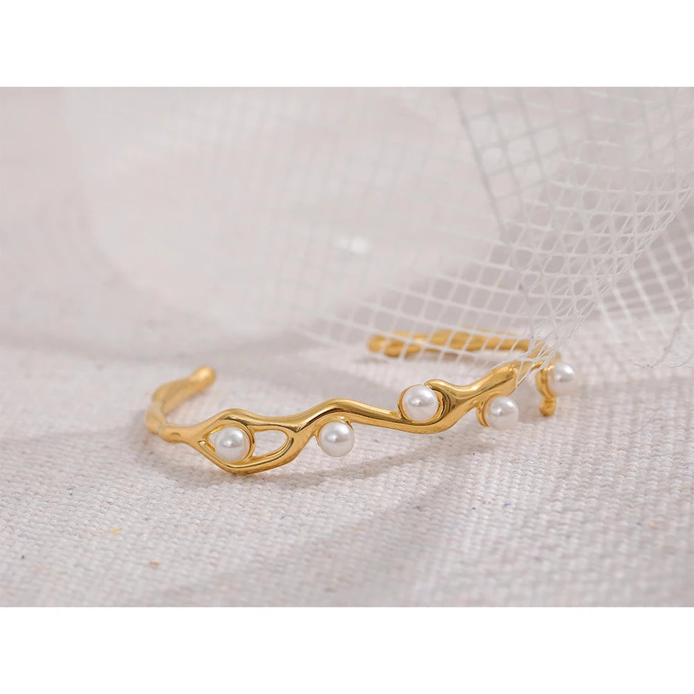 Pulseira Coroa de Pérolas