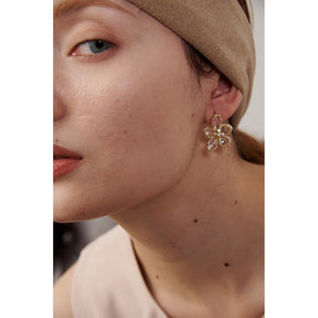 Brinco Flores de Zircônia