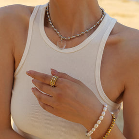 Anel Trançado com Zircônia