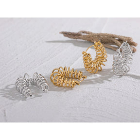 Brinco Argola Estilo Parafuso