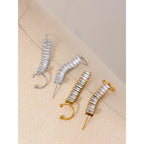 Brinco Ear Cuff com Zircônias