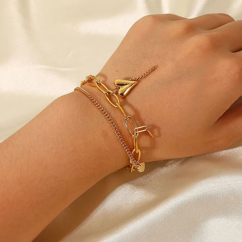 Pulseira Dupla com Pingente