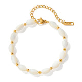 Pulseira de Pérola Oval