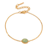 Pulseira com Pingente Verde Mar