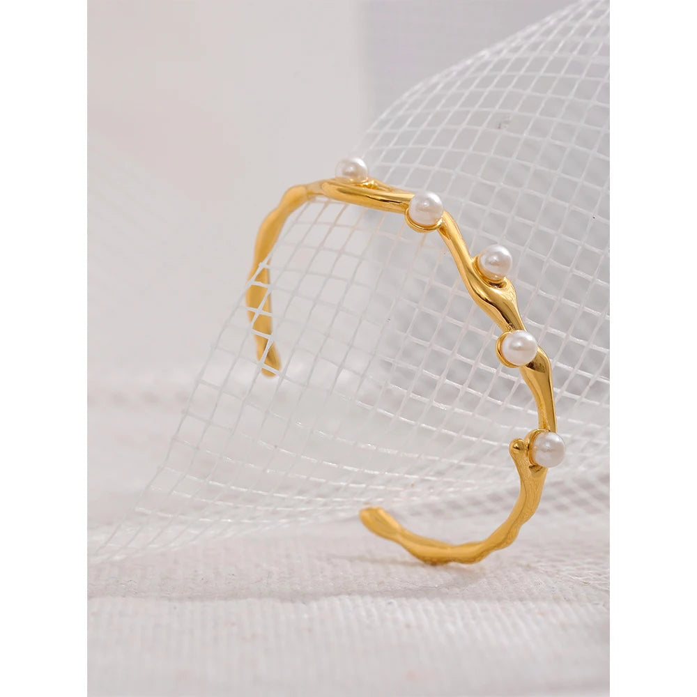 Pulseira Coroa de Pérolas