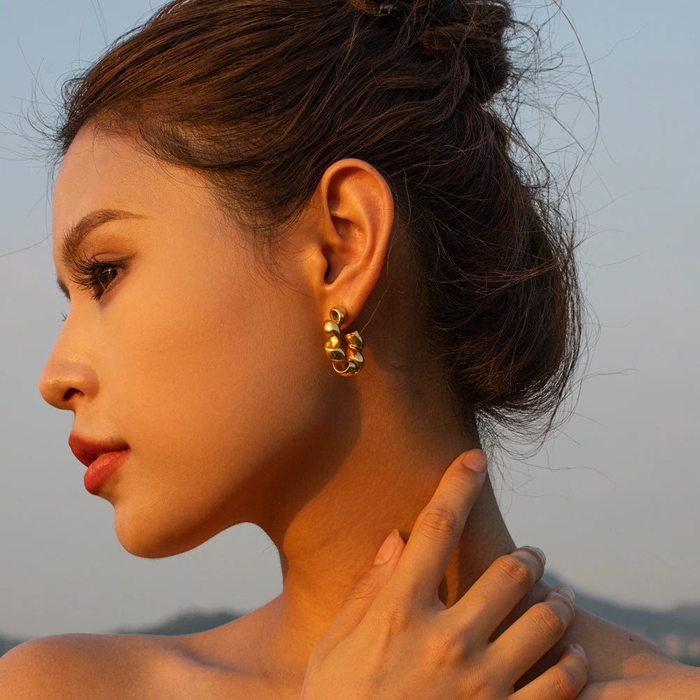 Brinco Argola em Espiral