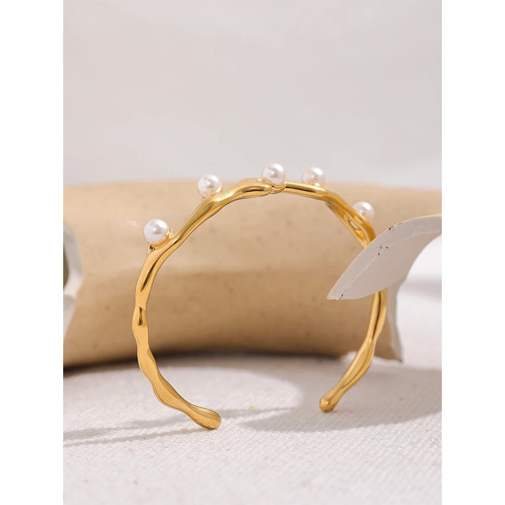 Pulseira Coroa de Pérolas