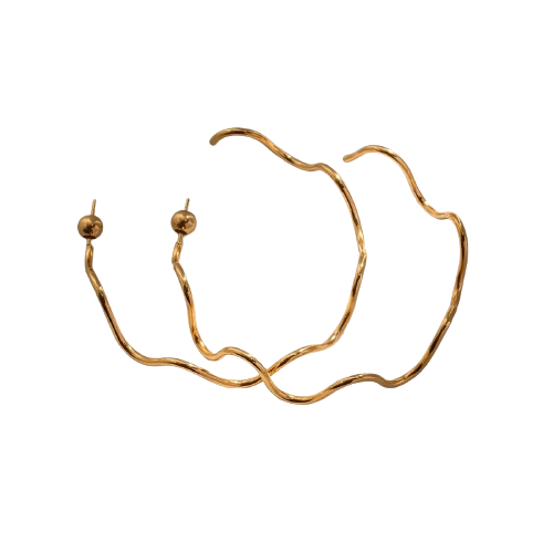 Brinco de Argola em Ondas