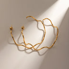Brinco de Argola em Ondas
