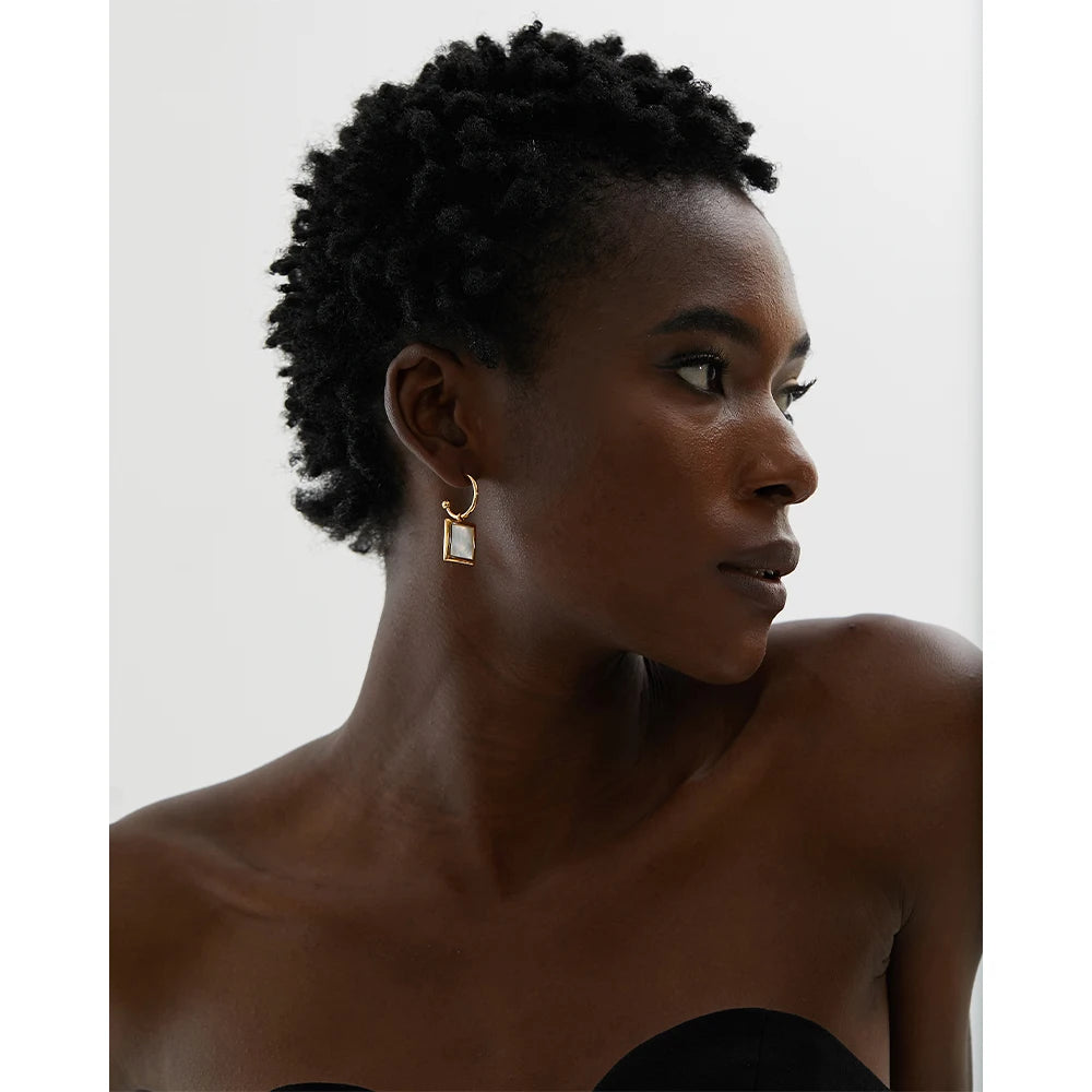 Brinco Quadrado Vintage