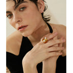 Anel Duas Pérolas